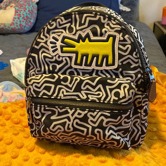 Coach Handbags - Small coach backpack coach x Keith haring